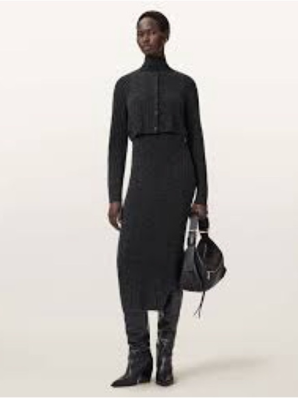 Designer QualityTwo Piece Medium Merino Wool Dress and Bolero - Picture 7 of 7